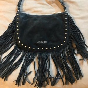 Michael Kors, suede fringe purse.